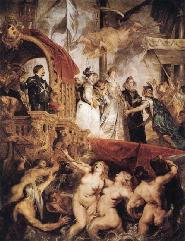 Peter Paul Rubens The Landing of Marie de'Medici at Marseilles oil painting image